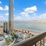 The Ballah - Central Surfers High Floor 2 Bedroom Ocean View Unit With Parking Pool Gym