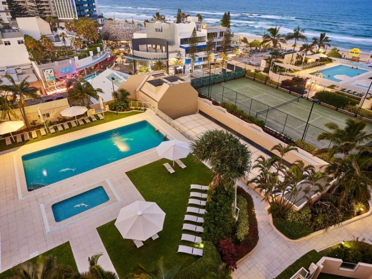 The Ballah - Surfers High Floor 2 Bedroom Ocean View Unit With Parking Pool Gym *